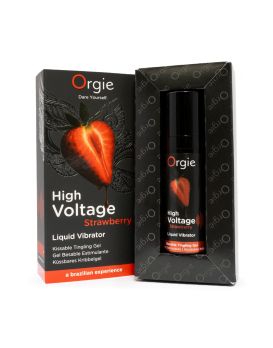Жидкий вибратор Orgie High Voltage Strawberry - 15 мл.