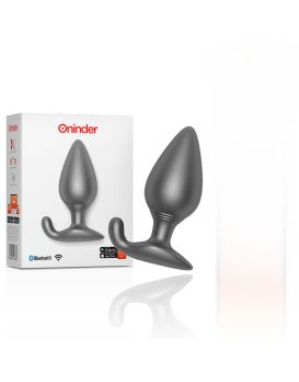 Черная анальная пробка с управлением через приложение