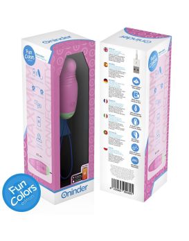 Розовое виброяйцо с петелькой и управлением через приложение