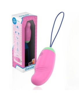 Розовое виброяйцо с петелькой и управлением через приложение