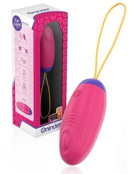 Розовое виброяйцо с функцией постукивания и управлением через приложение