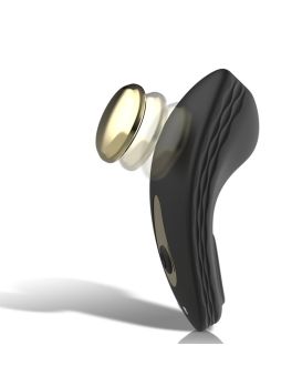 Черный перезаряжаемый вибратор в трусики с пультом ДУ