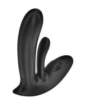 Черный вибратор для ношения с 10 режимами вибрации и колебаний