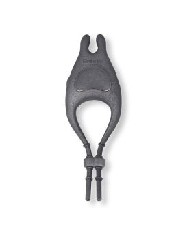 Черное эрекционное виброкольцо с управлением через приложение