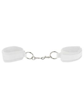 Белые наручники Velcro Cuffs White