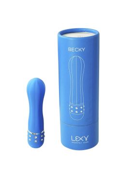 Синий вибратор Becky - 11,5 см.