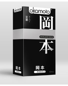 Презервативы OKAMOTO Skinless Skin Super ассорти - 10 шт.