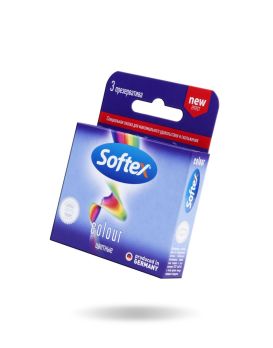 Цветные презервативы Softex Colour - 3 шт.