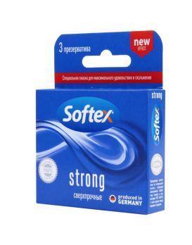 Сверхпрочные презервативы Softex Strong - 3 шт.