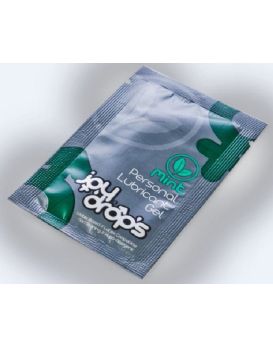 Пробник смазки на водной основе с ароматом мяты JoyDrops Mint - 5 мл.