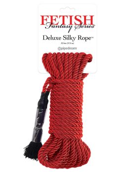 Красная веревка для фиксации Deluxe Silky Rope - 975 см.