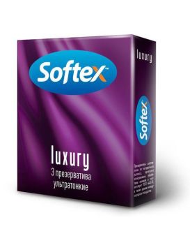 Ультратонкие презервативы Softex luxury - 3 шт.