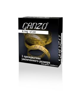 Презервативы Ganzo King Size увеличенного размера - 3 шт.