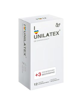 Разноцветные ароматизированные Unilatex Multifruit  - 12 шт. + 3 шт. в подарок