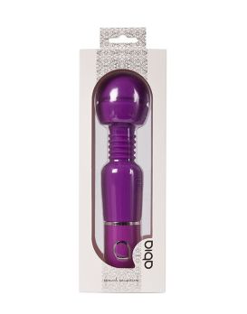 Фиолетовый вибратор с шаровидной головкой на гибкой шее ABIA SELENE - 17,8 см.