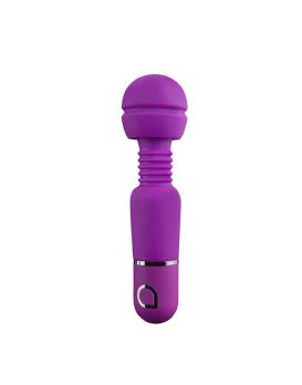 Фиолетовый вибратор с шаровидной головкой на гибкой шее ABIA SELENE - 17,8 см.