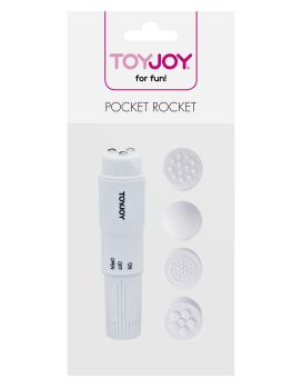 Мини-стимулятор Pocket Rocket с 4 сменными насадками