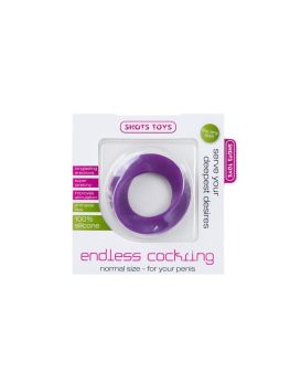 Фиолетовое эрекционное кольцо Endless Cockring Regular