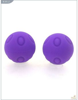 Металлические шарики Wicked с фиолетовым силиконовым покрытием