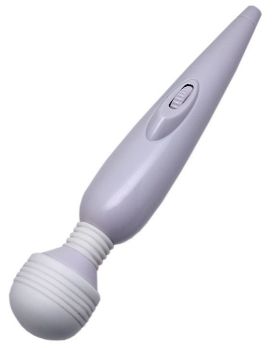 Белый вибромассажёр Mimi Magic Wand - 19,2 см.