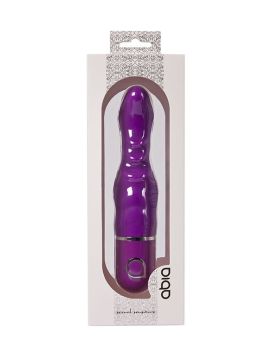 Фиолетовый вибратор для G-стимуляции ABIA PEITHO - 15 см.