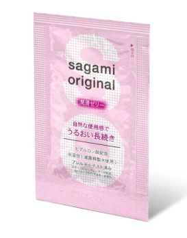 Пробник гель-смазки на водной основе Sagami Original - 3 гр.