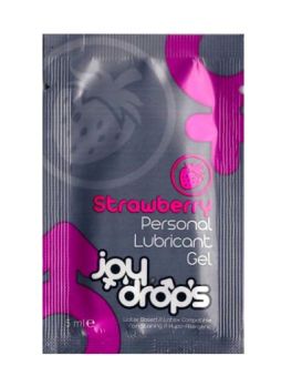 Пробник смазки на водной основе с ароматом клубники JoyDrops Strawberry - 5 мл.