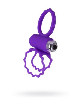 Фиолетовое эрекционное виброкольцо BOB