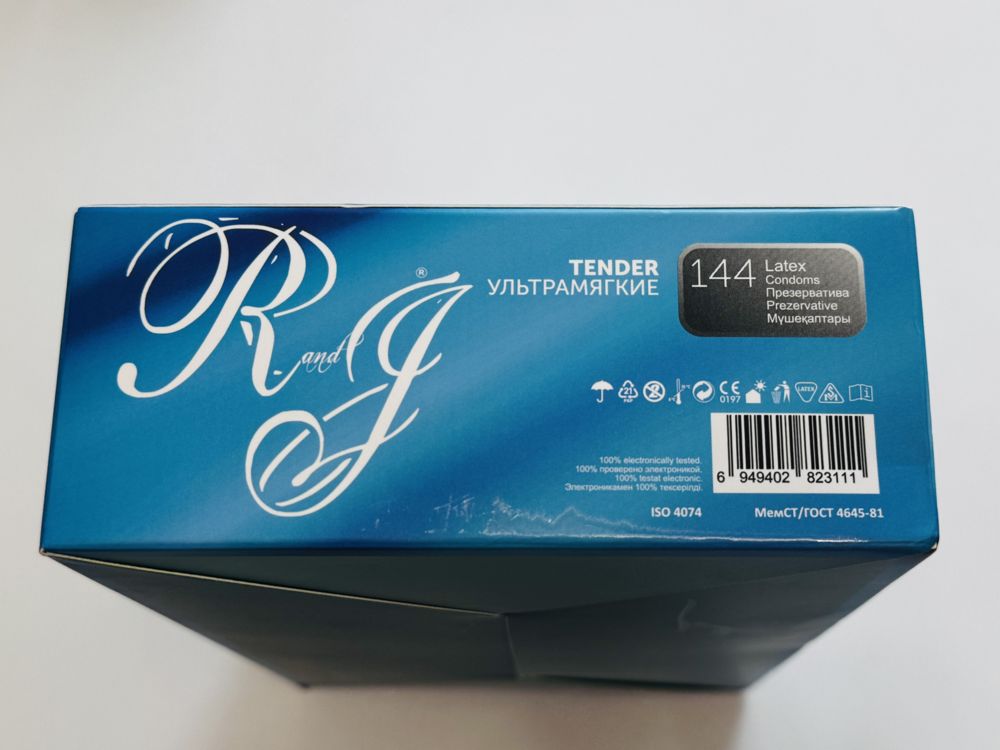 Ультрамягкие презервативы R and J классические тонкие с обильной смазкой