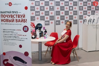 Стенд Sexshopers, призы и Екатерина Николаева