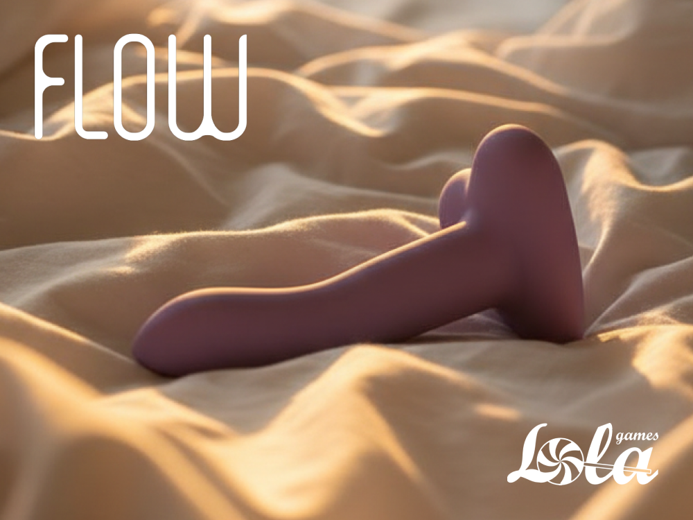 Нереалистичный дилдо Flow Emotional от Lola Games