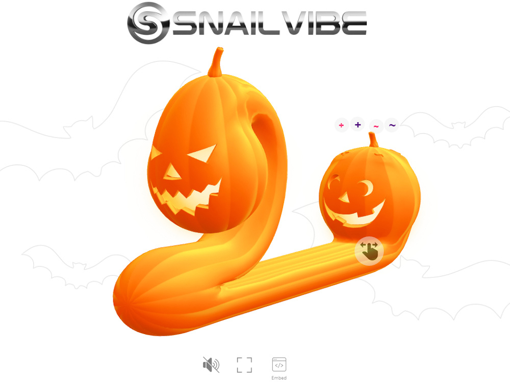 4D-вьювер на примере Snail Vibe в хеллоуинском оформлении