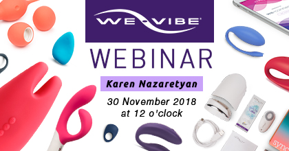 The official agent of the company We-Vibe is giving online presentation