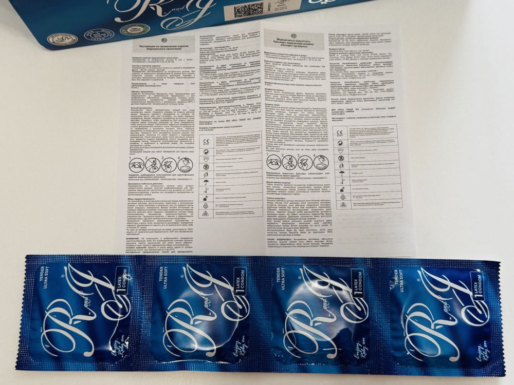 Ультрамягкие презервативы R and J классические тонкие с обильной смазкой