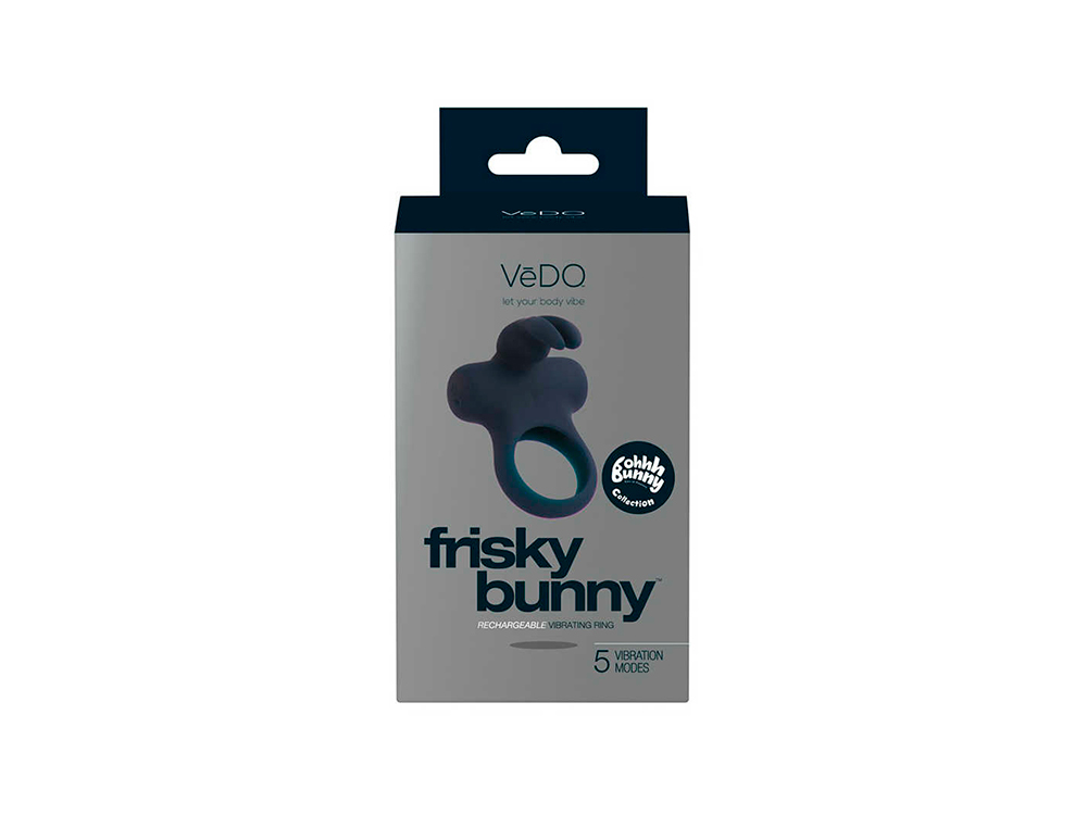 Эрекционное виброкольцо Frisky Bunny от VeDO