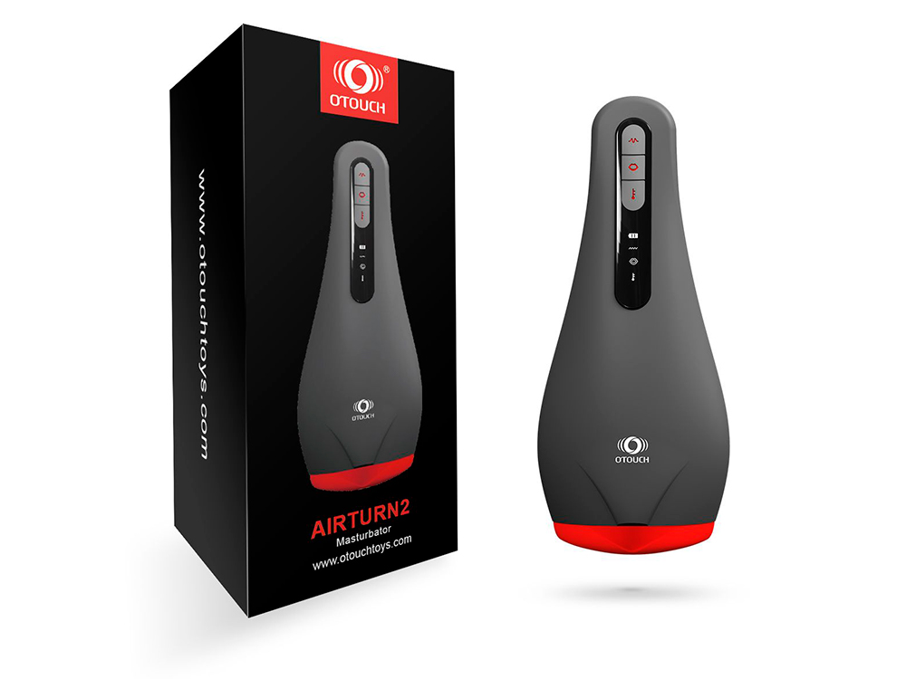 Airturn by Otouch is a masturbator with vibration, suction and heating functions